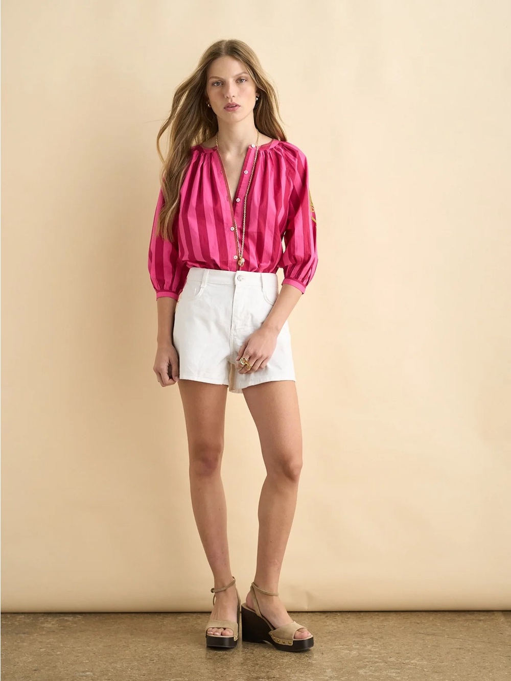Sonmer Kelly Rose Blouse Embroidered - Picture 4 of 4